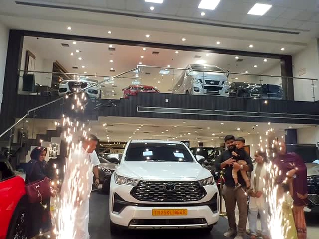 Inside the Kottakkal Cars showroom